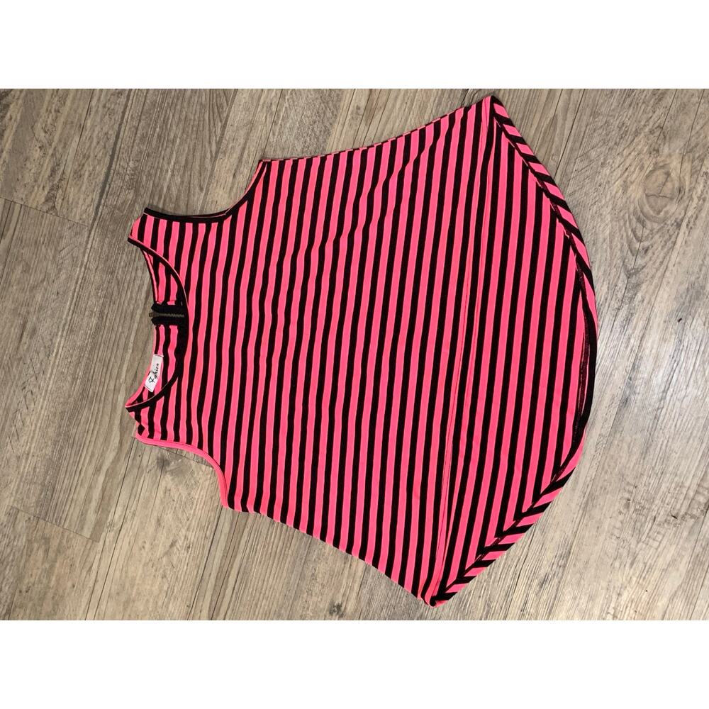 High-low crop top, stretchable